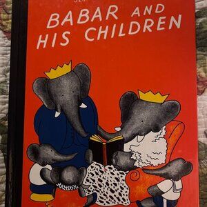 VINTAGE 1966 EDITION BABAR AND HIS CHILDREN By Jean de Brunhoff